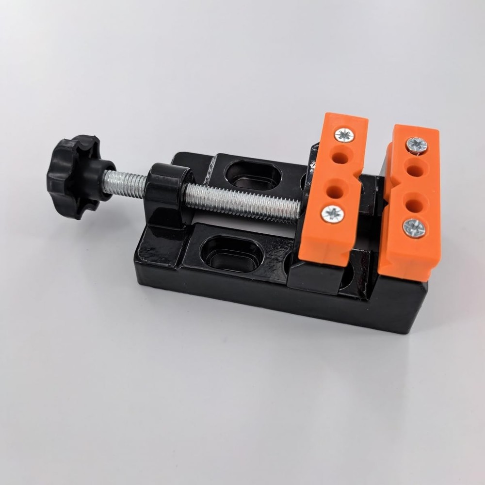 BUYSK Mini Bench Vice Clamp Flat Opening Parallel Table Multicolor