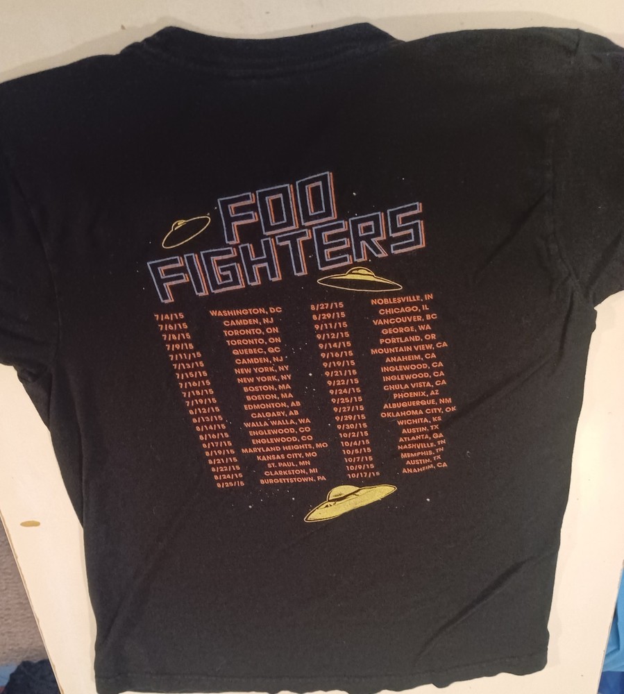 Foo Fighters 2015 Tour Medium Tee Shirt