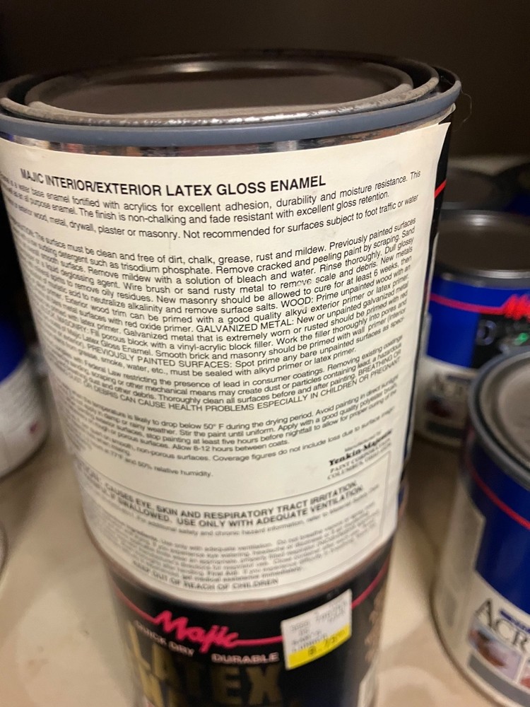 Majic LATEX Enamel GLOSS RED 1 quart