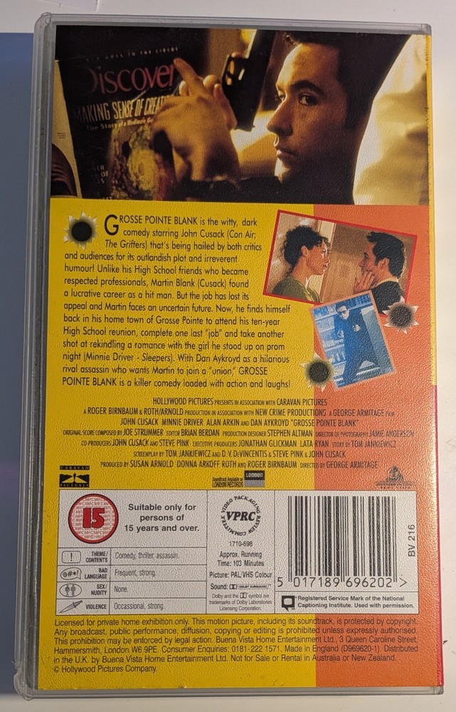Grosse pointe blank VHS