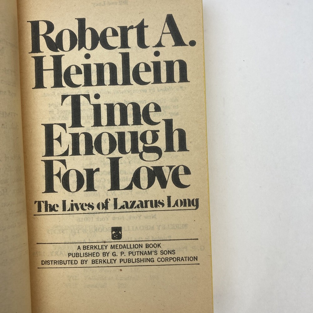 Robert Heinlein Time Enough for Love Berkeley Medallion Paperback 1973