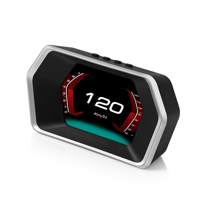 P17 HUD Computer OBD2 GPS Head Up Display Speedometer IGNITION Fuel Consumption