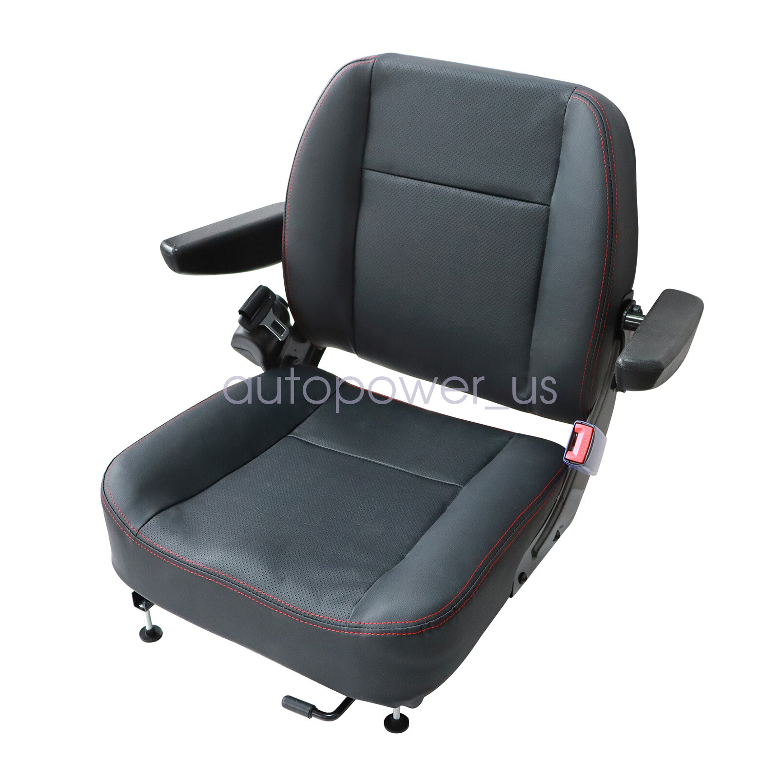 Universal Forklift Seat Tractor Seat Riding Mower Seat With Armrest & Safe Belt