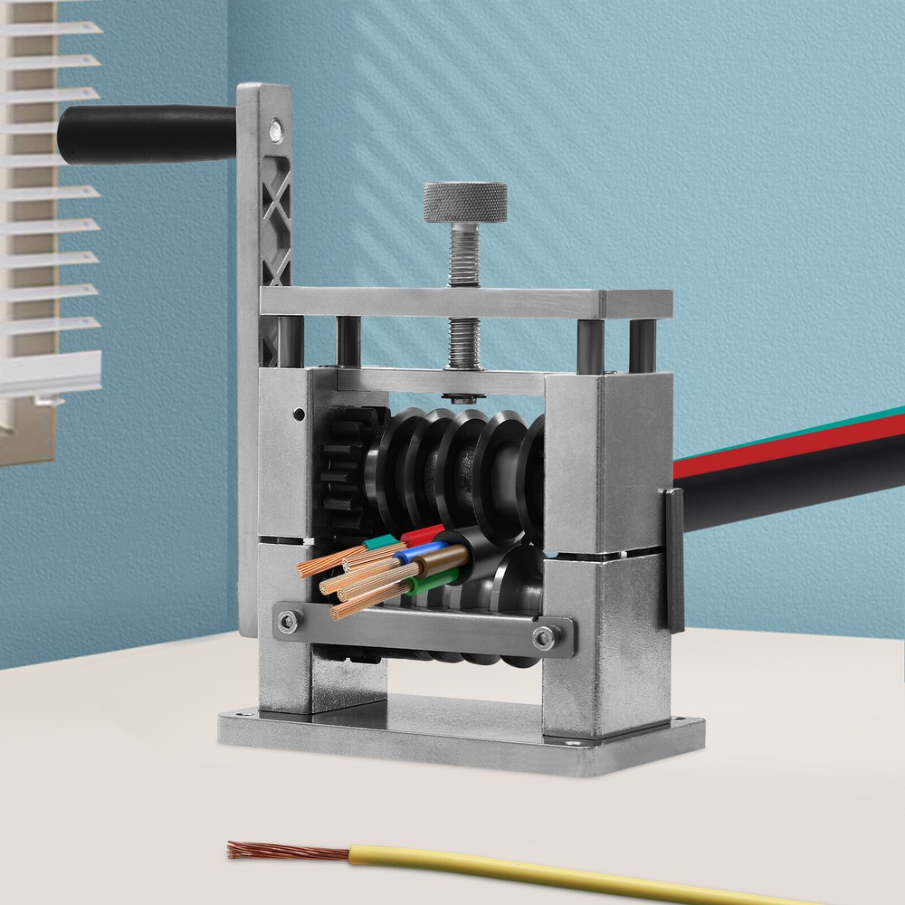 6 Holes Manual Cable Wire Stripping Machine Manual Wire Stripping Tool Silver