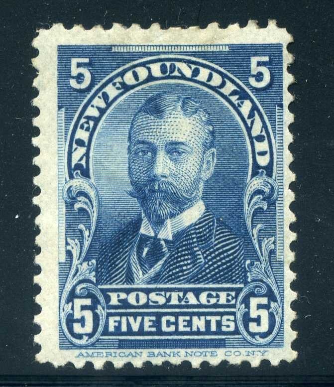 Newfoundland 85, Mint Hinge Remnant, Scott $45
