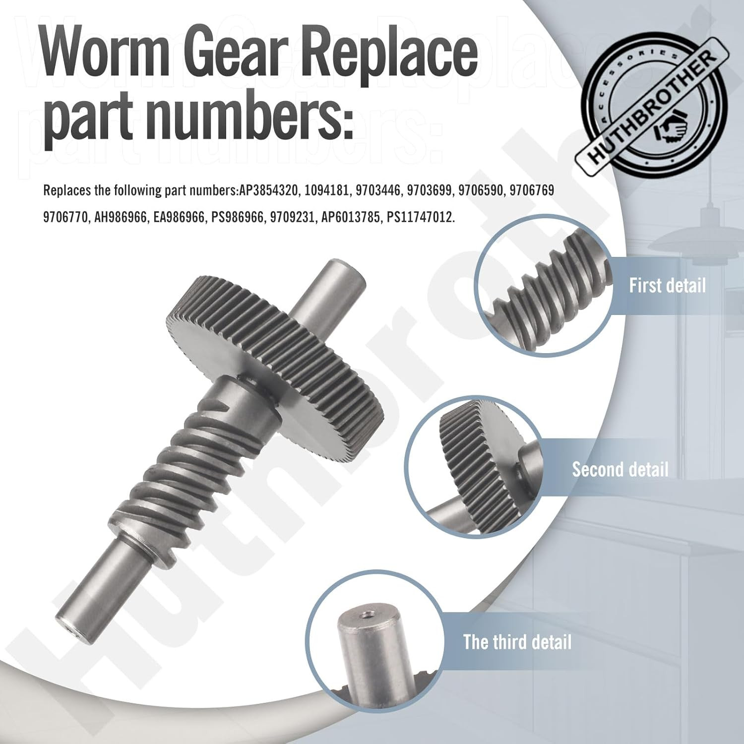 Worm Gear & Bevel Gear Kit for KitchenAid 5QT/6QT - Complete Repair Solution
