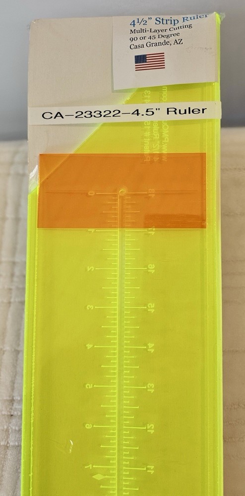 PM Quilting 4.5” Strip Ruler NEW