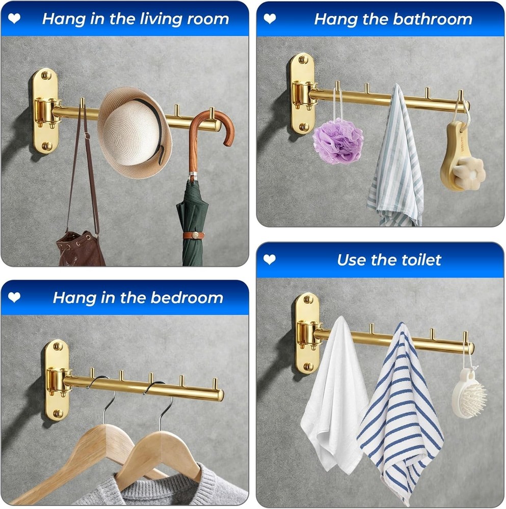 Wall Mounted Clothes Drying Rack, Foldable Drying Rack Clothing, Space Saving La