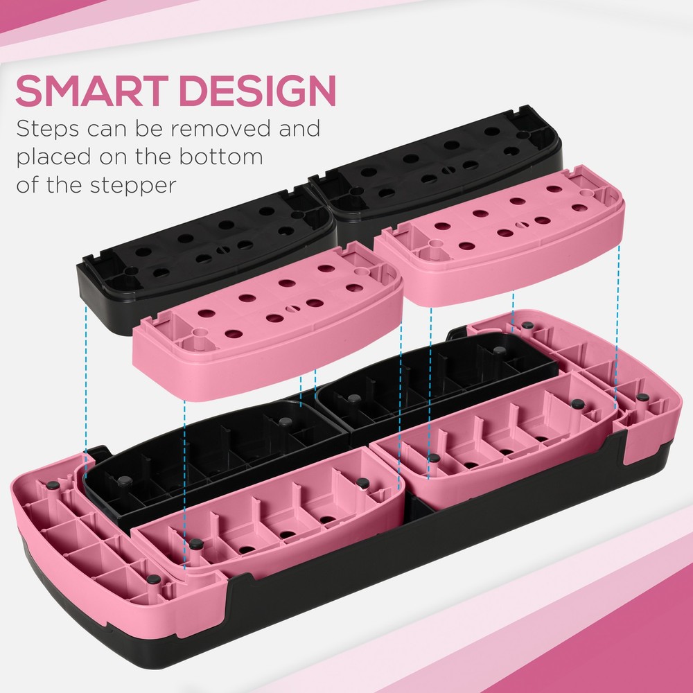 32” Aerobic Stepper High Adjustable Trainer Exercise Workout Yoga Risers