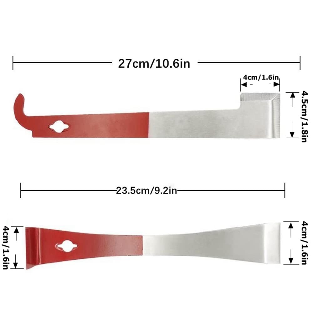 Bee Hive Scraper 2PCS Stainless Steel J Hook L Hook Beekeeping Tool