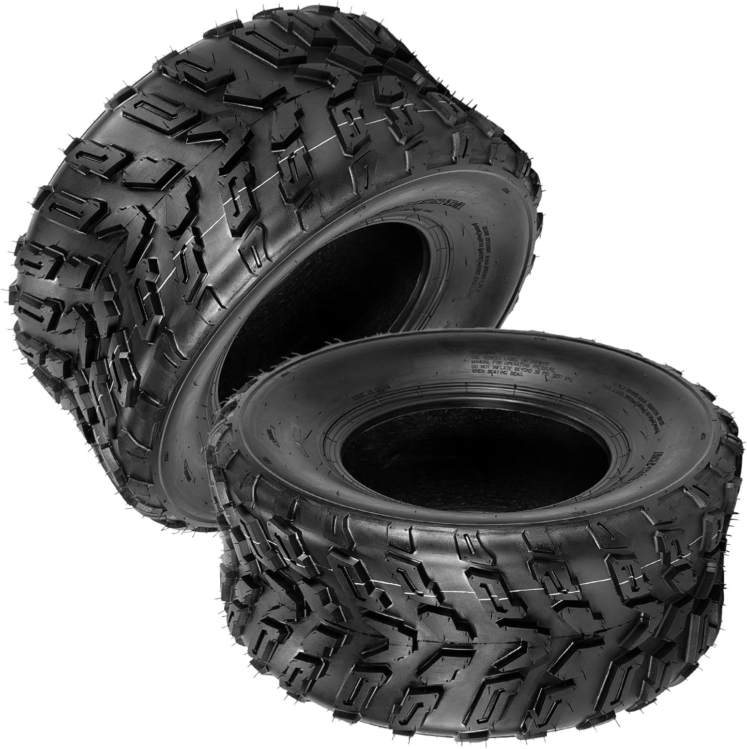 2 Pack 22x10-10 ATV UTV Tires 22x10x10 22 10 10 All Terrain Tires 6PR Tubeless