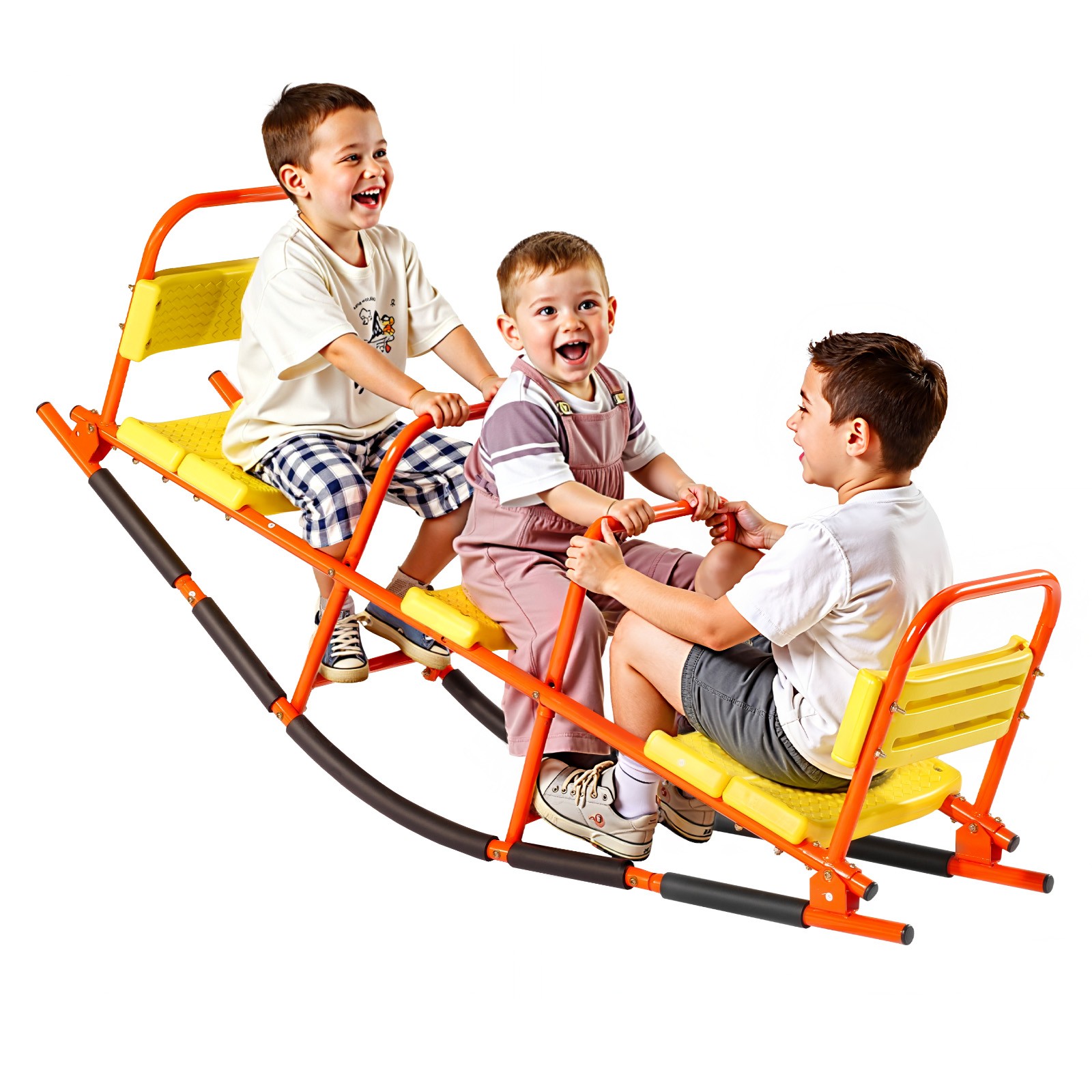 VEVOR Kids Seesaw 200 lbs Capacity Metal Rocking Teeter Totter with Handles