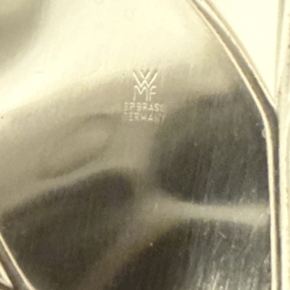 Silver Plated Decorative Dish Grape Leaf Footed By Ikora Vintage 1975. Beauty