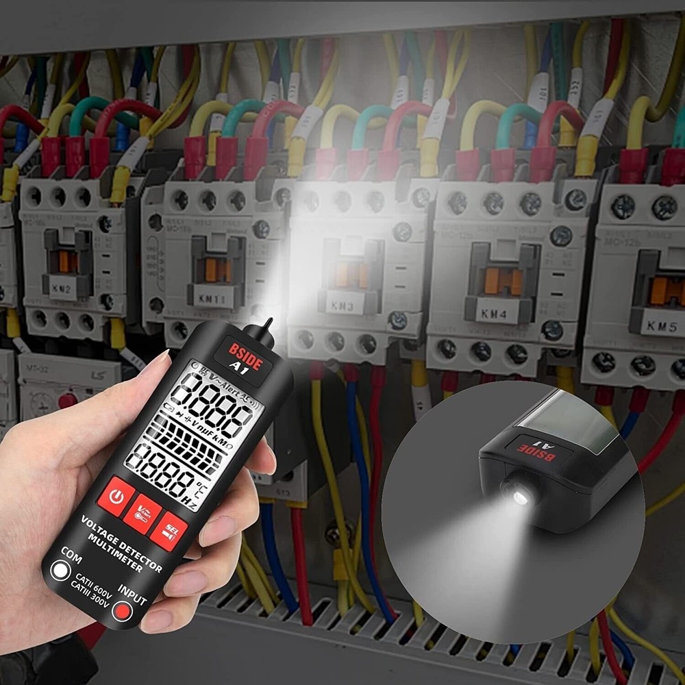 A1 Fully Automatic Digital Multimeter Backlight Voltage Tester Voltmeter DC AC