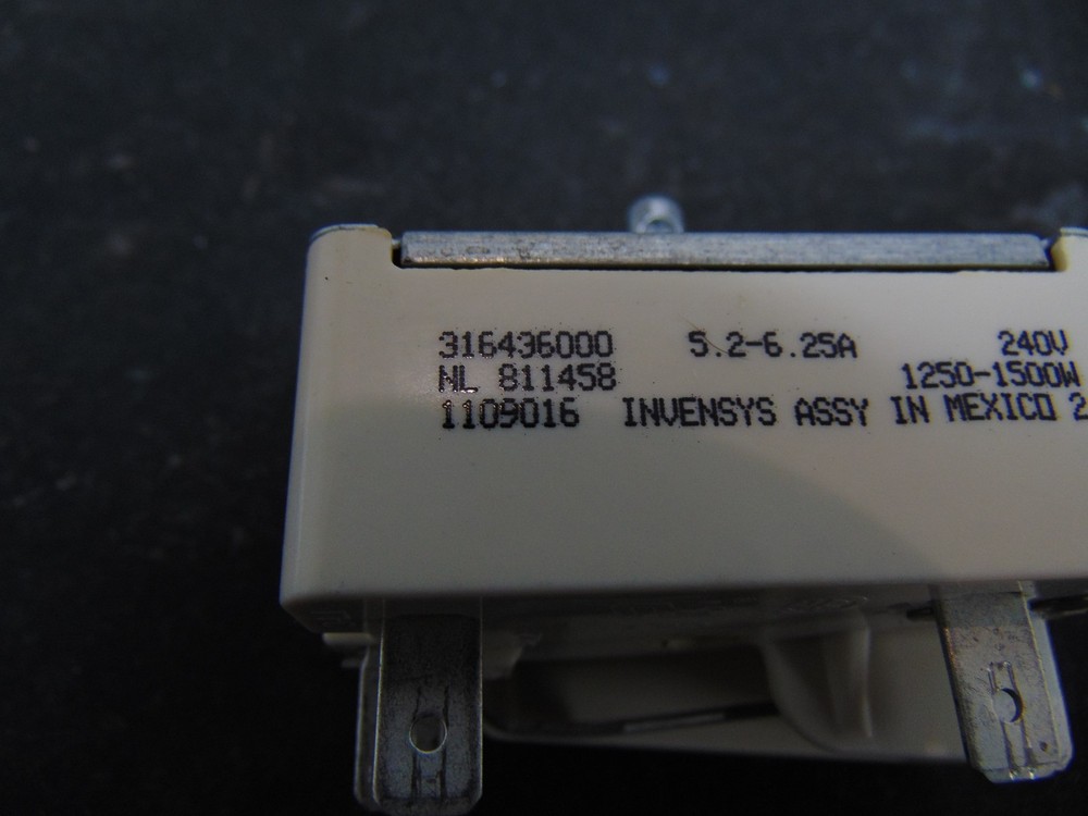 Frigidaire Electric Range FGEF3042KFG Small Surface Element Control Switch