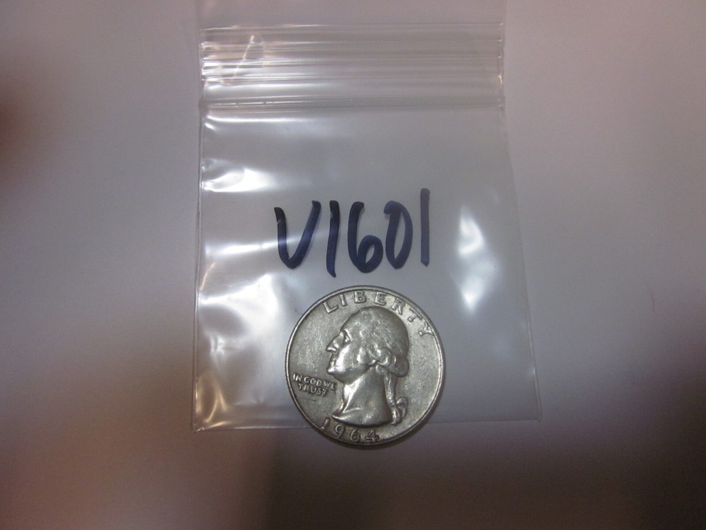 1964 D Washington Silver Quarter 90% Silver