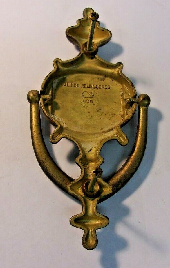 Solid Brass Door Knocker THINGS REMEMBERED Spain "The Stewarts" REDUCED