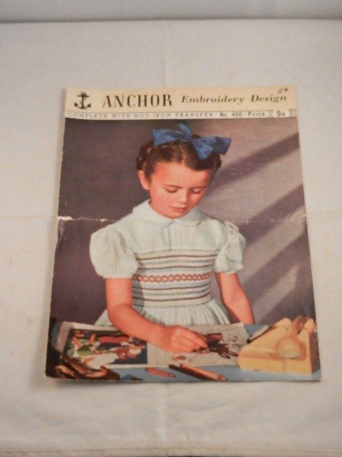 VINTAGE ANCHOR EMBROIDERY DESIGN PATTERN BOOKLET