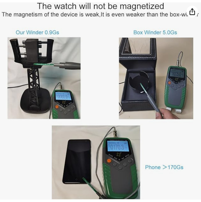 Watch Winder for Automatic Watches,Timer Shutdown Adjustable Self Winding Turner