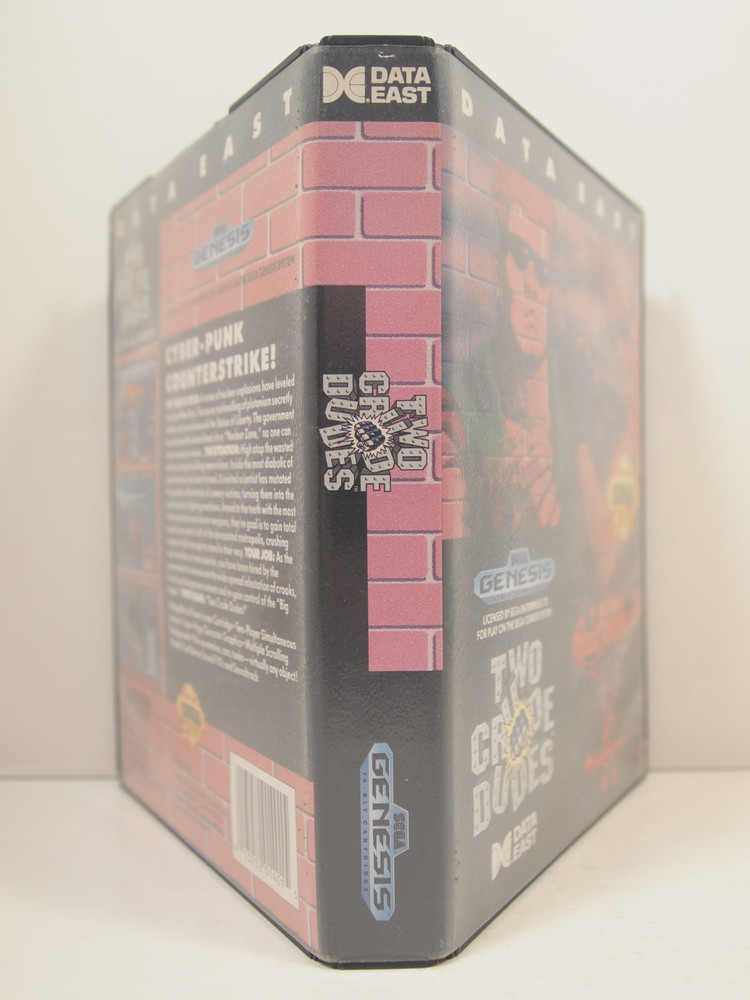 Two Crude Dudes Case (SEGA Genesis) Authentic BOX ONLY