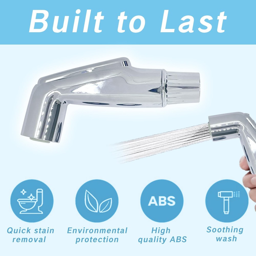 YAFIYGI 1 Pack Sink Sprayer Replacement Head Set Universal Kitchen Chrome