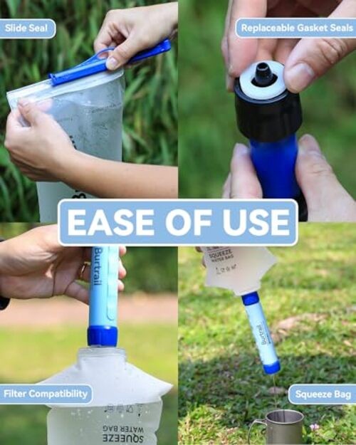 Squeeze Water Bag Compatible with Squeeze Water Filtration 2 Pack