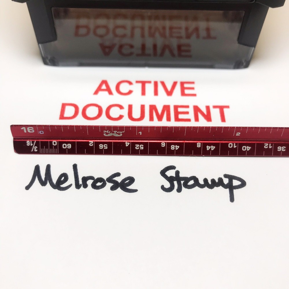 Active Document Rubber Stamp Red Ink Self Inking Ideal 4913