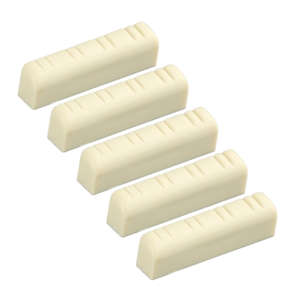 ♡ 5Pcs Mandolin Bridge Nut 8 String Plastic 3.5cm Universal Instrument For