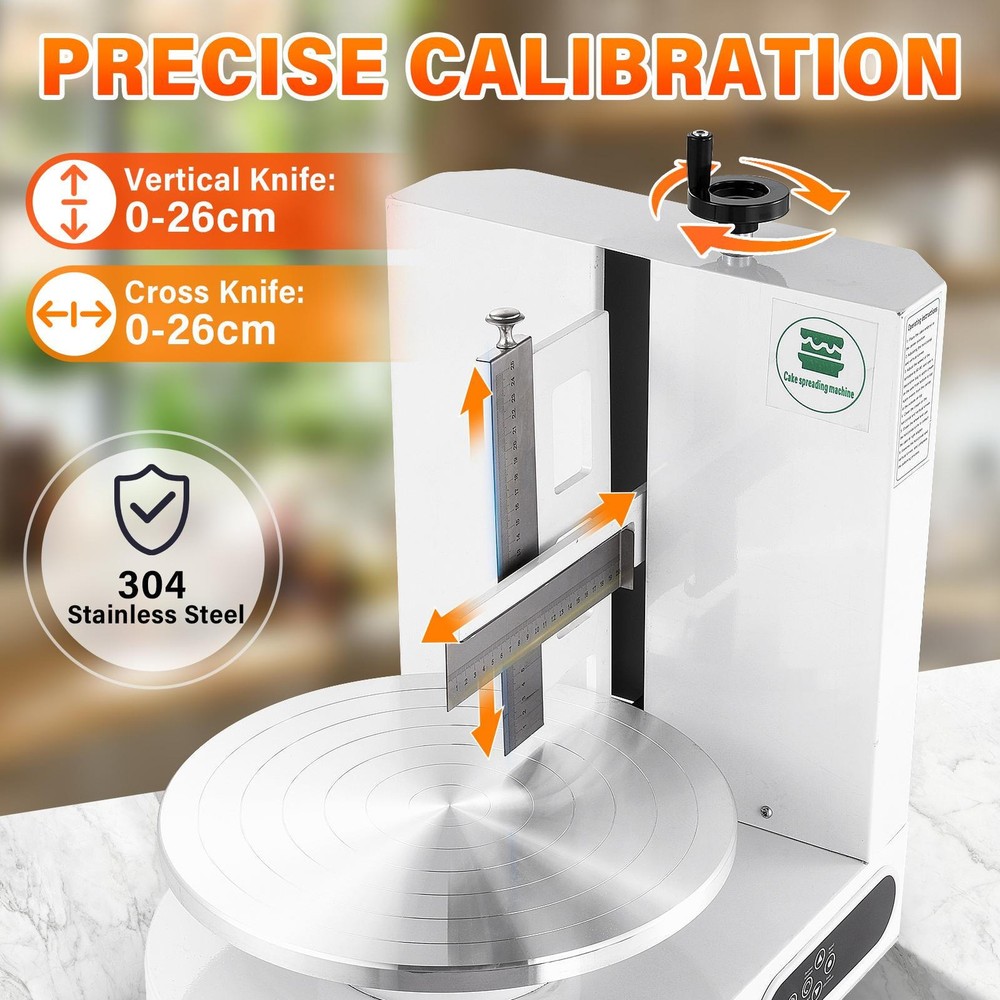 Automatic Cake Cream Spreading Coating Smearing Machine 110V Decorating Spreader