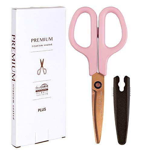 Plus Fit Cut Curve Scissors Pink 35-721
