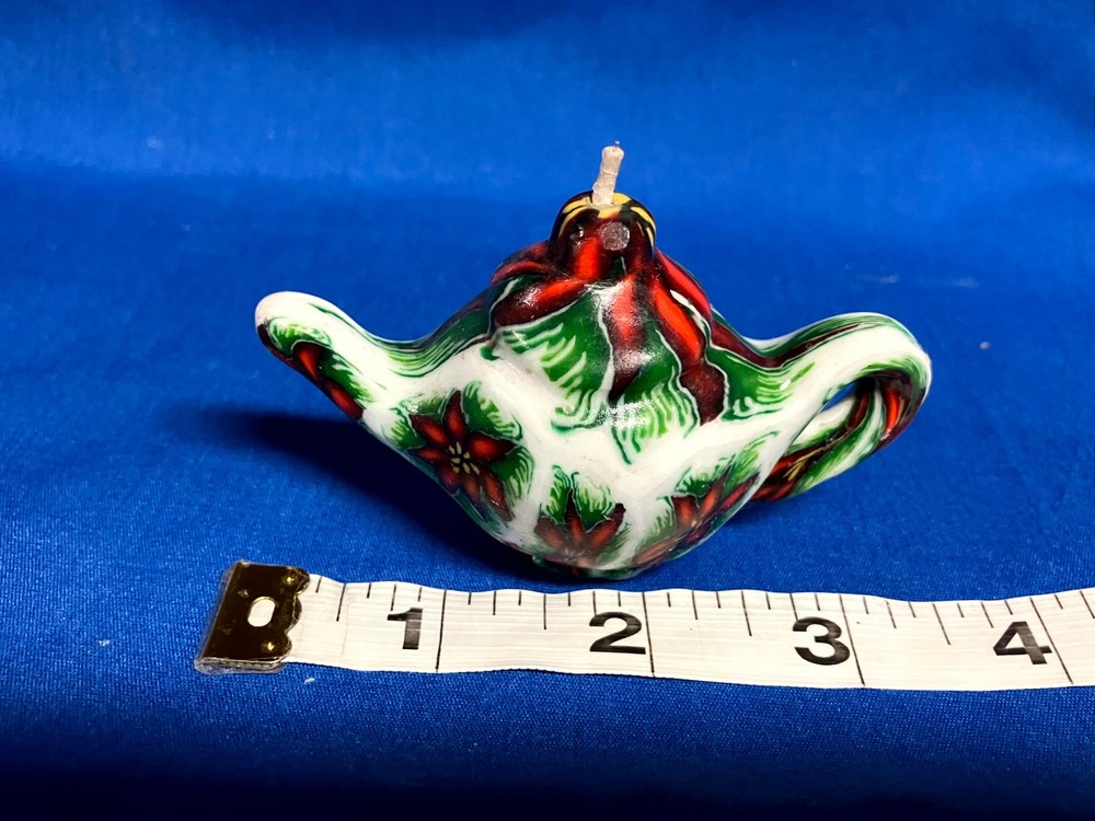 Set of Five Tiny Teapot-shaped Candles - Never Lit