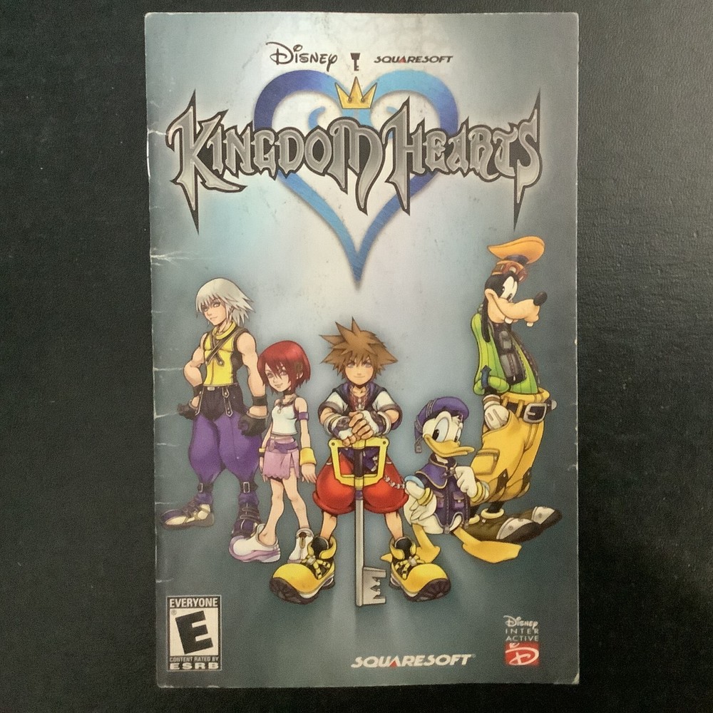 Kingdom Hearts PS2 PlayStation 2 Instruction Manual Only