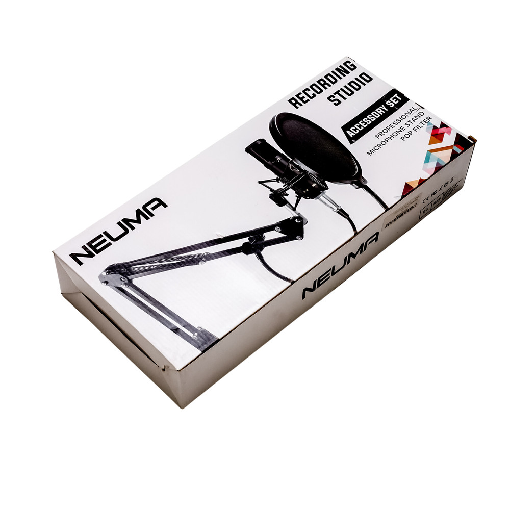 Neuma Professional Microphone Stand Pop Filter Recording Studio Accessory Kit