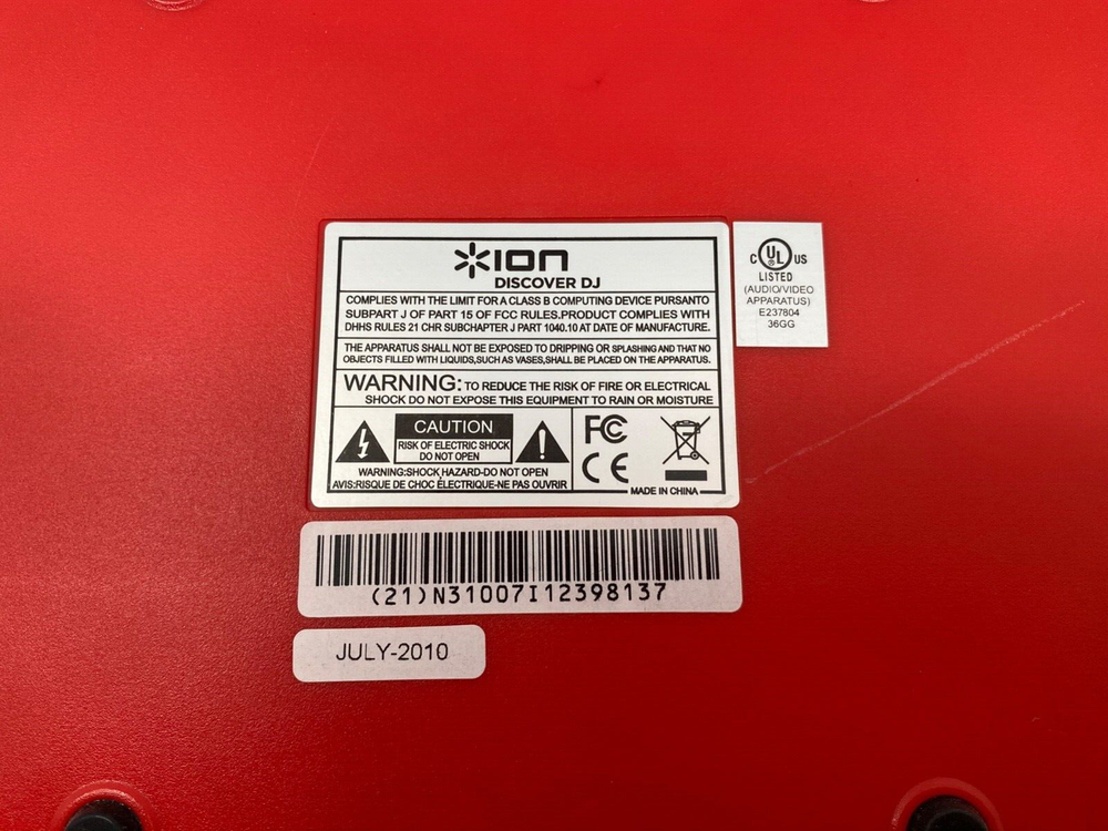 Ion Discover DJ Computer System Dual Turntable USB Controller