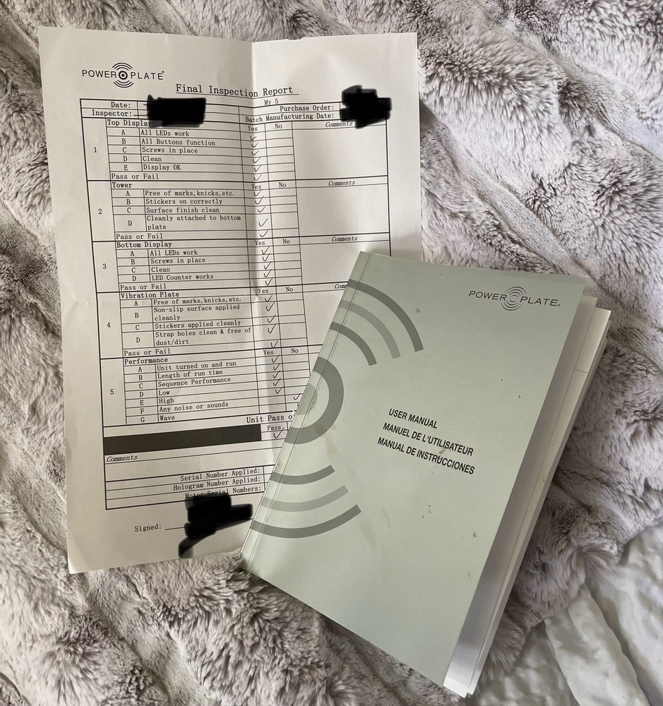 Power Plate My 5 SILVER Advanced Vibration Technology Acceleration Training