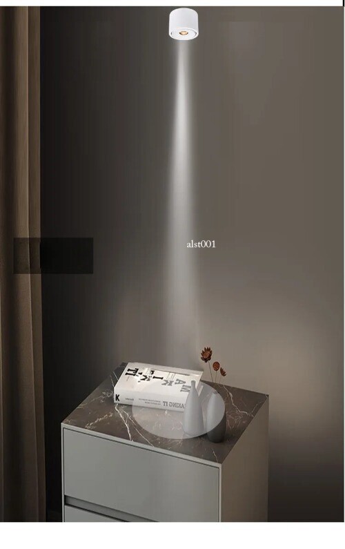 Led Spotlight Dimmable Ultra-thin Small Beam Angle Spotlights 3°8°15°24° Ceiling