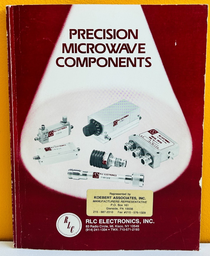 RLC Electronics Precision Microwave Components 0587 Catalog.