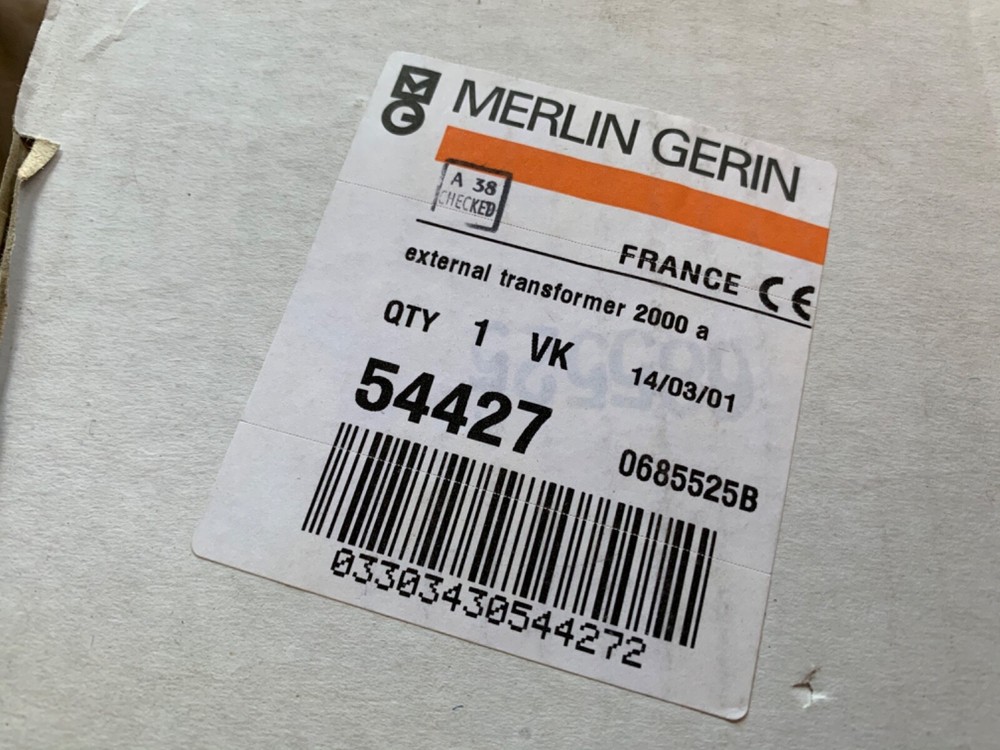New Merlin Gerin # 685 525A 2000A Continuous Rating Neutral Current Sensor