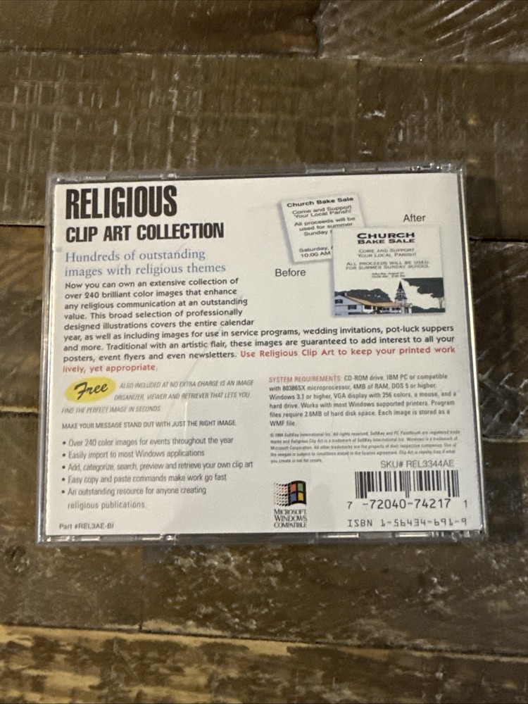 Religious Clip Art PC Cd Rom