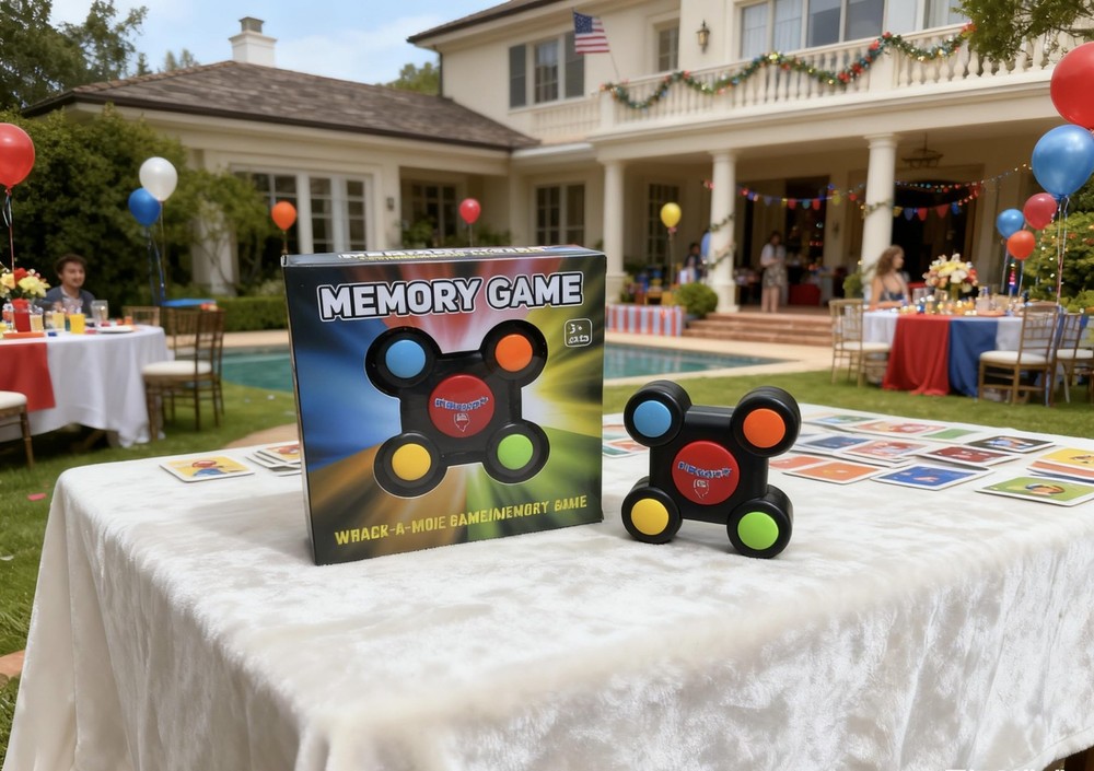 CIZOSYU Light & Sound Memory Game – Interactive Electronic Toy Small, Black