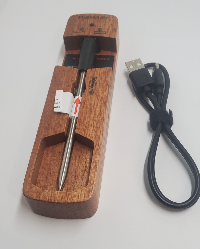 INSMART Wireless Smart Meat Thermometer,330FT Bluetooth Range,100% Waterproof,Pr