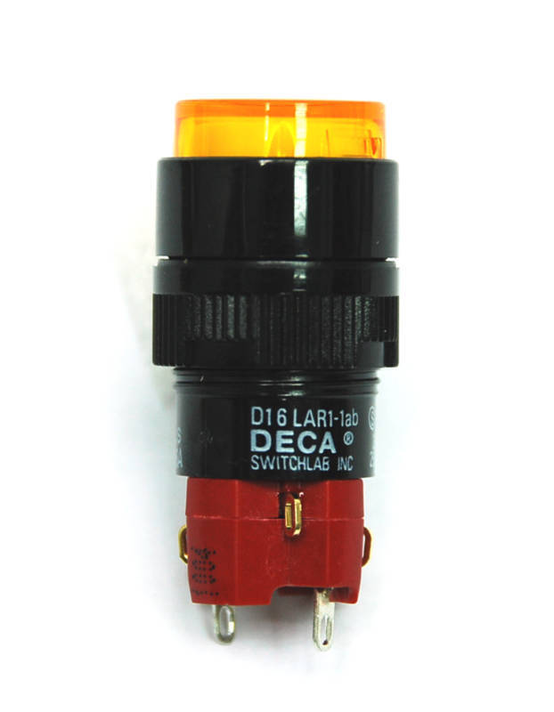 1pc DECA Pushbutton Switch D16LAR1-1ab SPST Alternate Bulb