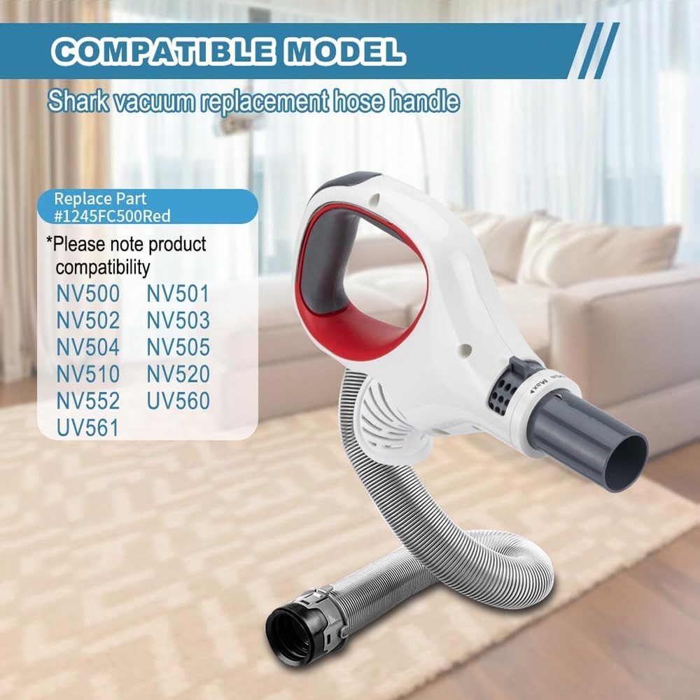 White Replacement Hose Handle for shark NV500, NV505