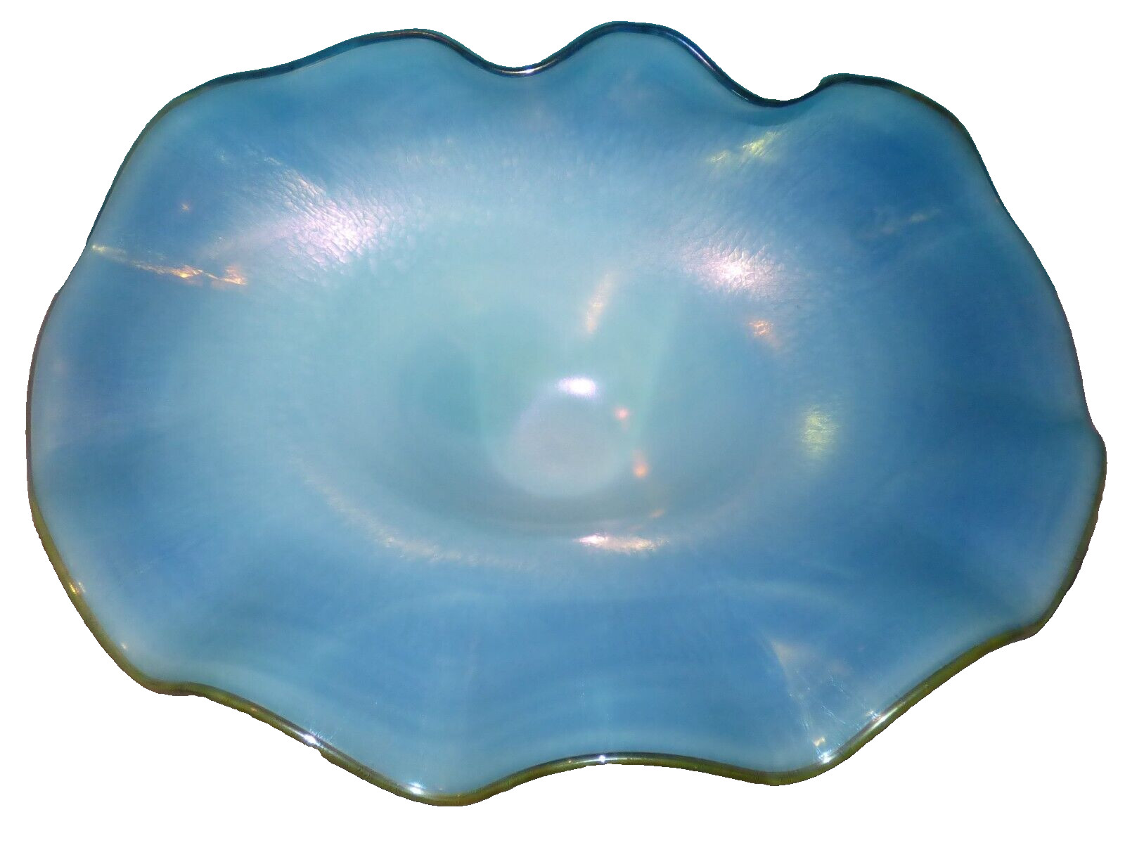 Daniel Lotton Art Glass Clamshell with Pearl, Clam
