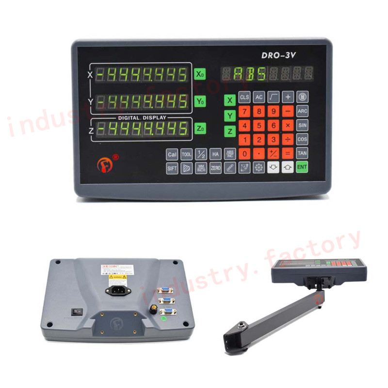 3Axis Digital Readout DRO Display Milling Lathe Machine TTL Linear Scale Encoder