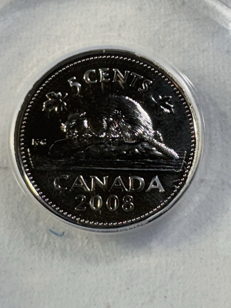 2008 Canada 5 Cents Graded MS 66 by ANACS