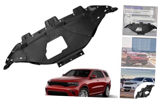 68308842AE Front Engine Splash Shield Compatible with Dodge Durango 2018-2025