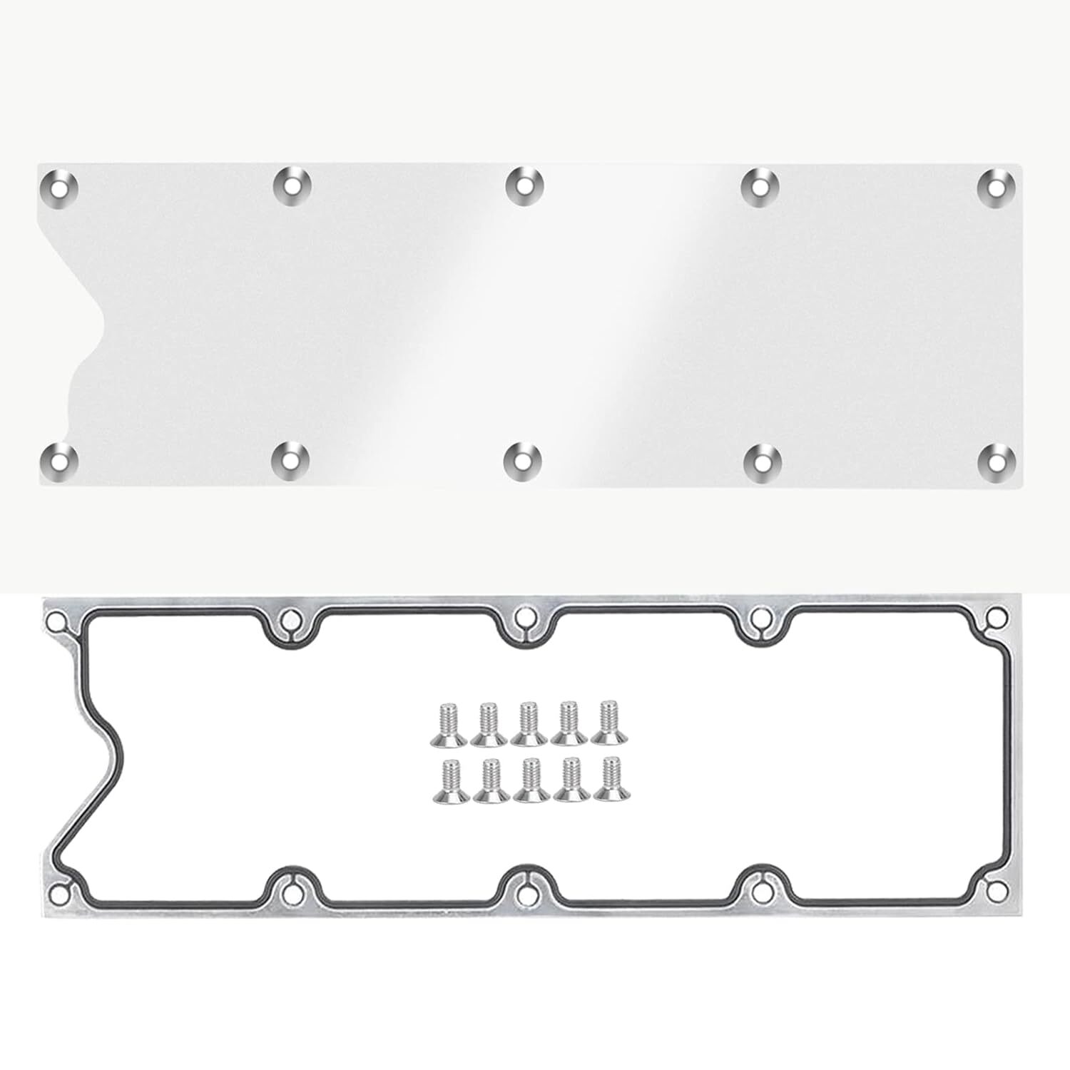 Billet Knock Sensor Delete LSX LS1 For LS Gen 3 VALLEY PAN Cover + GASKET Plate