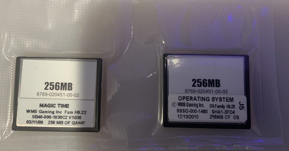 WMS WILLIAMS BB2 SLOT MACHINE SOFTWARE SET - MAGIC TIME