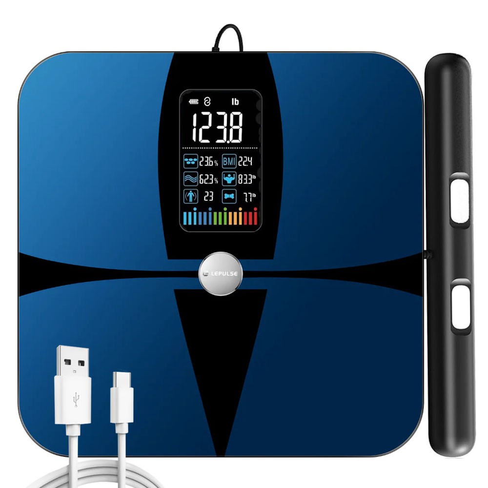 Lepulse P1 Body Analyzer Scale 8-electrode Body Fat Scale Full Body Composition